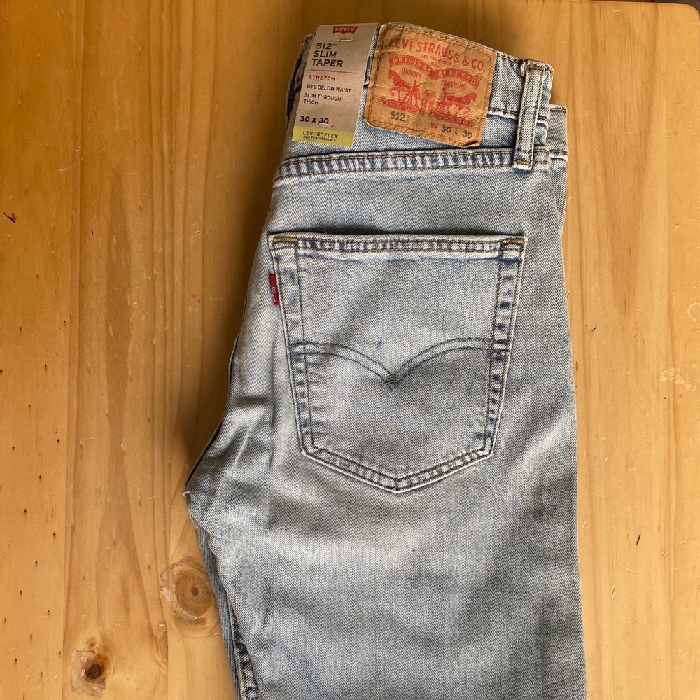 LEVI’S FLEX 512 SLIM TAPER STRETCH SITS JEANS 30 X 30